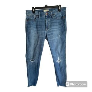 Madewell High Rise distressed Skinny Jeans